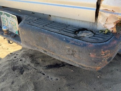 1988-1995 Isuzu Pup Rear Bumper With Mount Brackets Oem Silver 2900037010