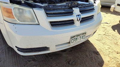 2008-2010 Dodge Grand Caravan Front Bumper Cover Assembly Oem White Pw1