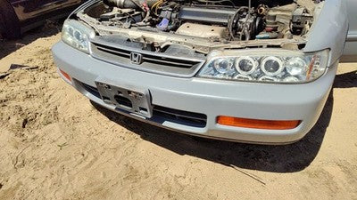 1996-1997 Honda Accord Front Bumper Cover Assembly Oem 2.2L Gray 4787545