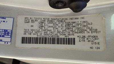 04-10 Sienna Passenger Right Front Spindle Steering Knuckle With Wheel Hub Fwd