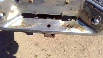 1987-1996 Dodge Dakota Chrome Rear Step Bumper With Brackets Oem 82400656
