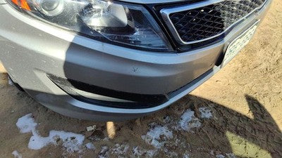 2012 13 Kia Optima Sx Front Bumper Cover Assembly Oem Satin Metal Stm Cracked