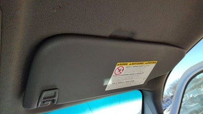 2011-2016 Ford F250 Passenger Right Sun Visor Oem Gray 3S 6.7L Powerstroke