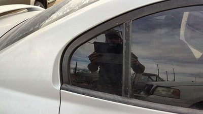 01-06 Elantra Passenger Right Rear Vent Window Back Door Glass With Frame