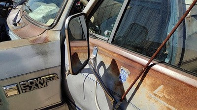 1982-1987 Dodge Ram W150 Driver Left Side Mirror Door Mounted Oem 4216040
