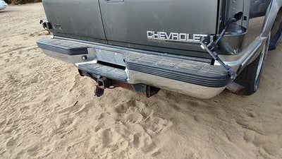 1992-1999 Chevy Suburban Chrome Rear Bumper With Mount Brackets Oem 999863