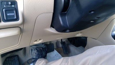 2001-2005 Honda Civic Lower Dash Under Column Knee Bolster Trim Panel Oem Tan