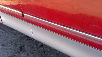 1997-1998 Ford F150 Passenger Right Front Moulding From Door Oem Trim Strip Red