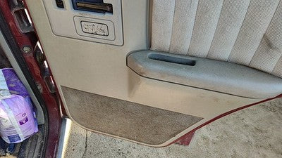 1993 S10 Blazer Passenger Right Rear Inside Door Trim Panel With Switches Back