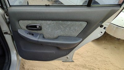 01-03 Hyundai Elantra Passenger Right Rear Inside Door Trim Panel Only Back Gray