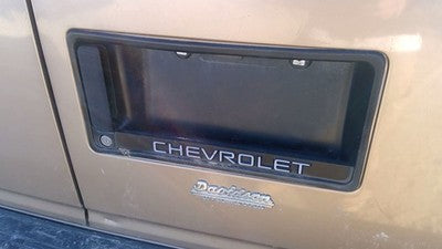 1995 Chevy Astro License Plate Trim Surround Panel Oem Tail Trunk Finish