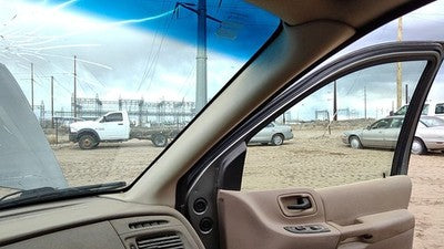 2000 Ford Windstar Passenger Right A Pillar Trim Windshield Post Panel OEM Tan