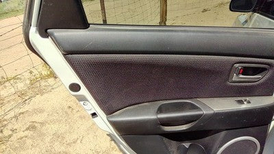 07-09 3 Driver Left Rear Inside Door Trim Panel With Switches Back Black Br6