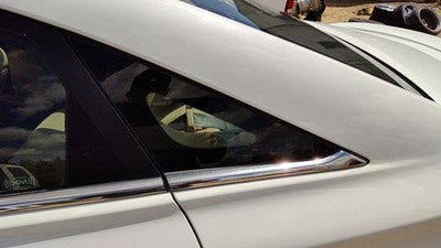 2011-2015 Hyundai Sonata Driver Left Rear Quarter Glass Back Side Window Oem