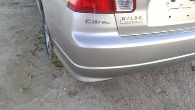 2004 2005 Honda Civic Rear Bumper Cover Assembly Oem Back Silver