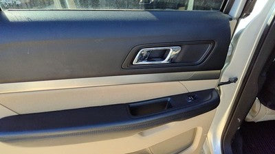 16-19 Explorer Driver Left Rear Inside Door Trim Panel Wh Switches Back Camel 7L