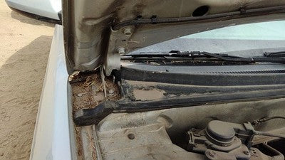 2003 Hyundai Elantra Passenger Right Hood Hinge Assembly Oem Silver