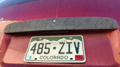 2000 Chevy Venture License Plate Trim Surround Panel Oem Tail Trunk Finish