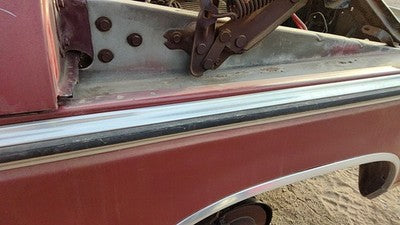 1979 Ford F150 Passenger Right Moulding From Fender Oem Trim Strip Maroon