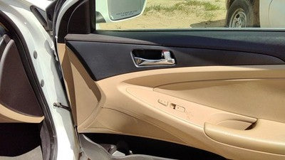 11-14 Sonata Passenger Right Front Inside Door Trim Panel Wth Switches Camel Yda