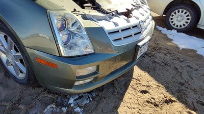 2005-2007 Cadillac Sts Front Bumper Cover Assembly Oem Green 92U 25994577