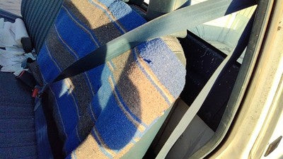 1993 Gmc Sierra 2500 Driver Left Front Seat Belt Retractor Oem Shoulder Blue