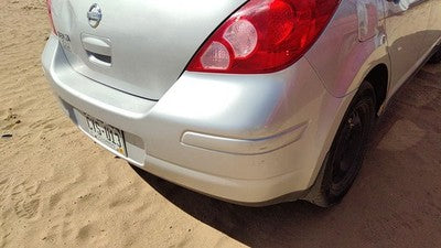 2007-2011 Nissan Versa Rear Bumper Cover Assembly Oem Back Silver K23 Hem22Em30J