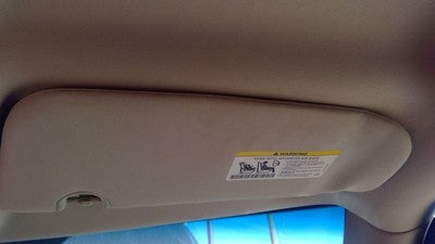2010-2017 Jeep Patriot Passenger Right Sun Visor Oem Gray Dv