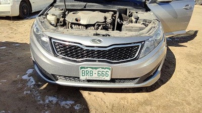 2012 13 Kia Optima Sx Front Bumper Cover Assembly Oem Satin Metal Stm Cracked