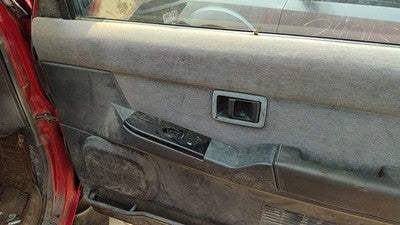 1995 Nissan Pathfinder Passenger Right Front Door Trim Panel With Switches Gray