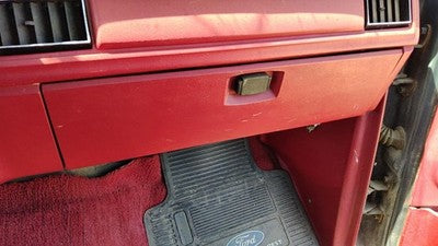 1983 Ford F150 Glove Box Assembly Complete Door With Latch Oem Red