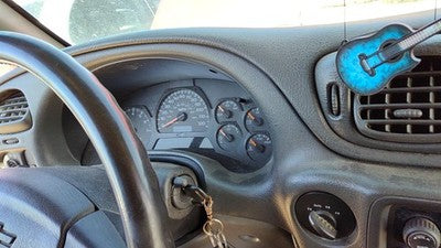 02 03 Trail Blazer Trim Bezel Around Speedometer Dash Surround Panel Dark Pewter