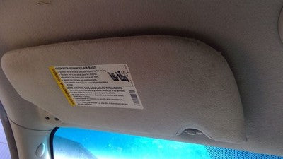 2005-2007 Trail Blazer Driver Left Sun Visor Oem Gray 28H 15207768