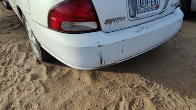 2000-2003 Nissan Sentra Rear Bumper Cover Assembly Oem Back White Qm1 H50225m025
