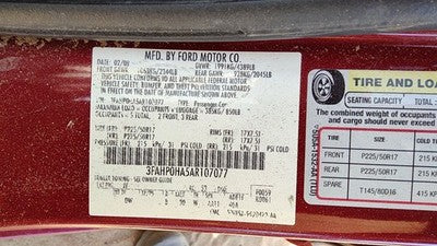 2006-2010 Ford Fusion Starter Motor 2.5L 6E5Z11002Aa
