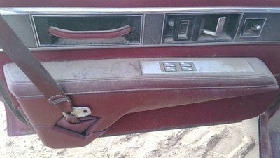 1990 Olds Eighty Eight Driver Left Front Inside Door Trim Panel Only Oem Red