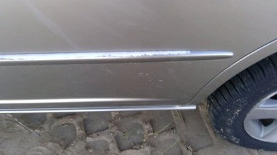 01-05 Honda Civic Driver Left Rear Moulding From Door Oem Back Trim Strip Silver
