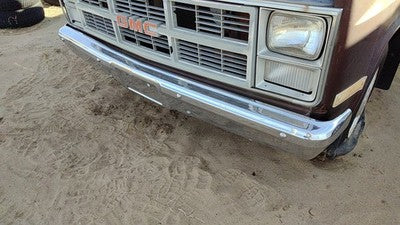 1983-1991 Gmc Sierra C3500 Front Bumper Assembly With Brackets Oem Chrome Bent
