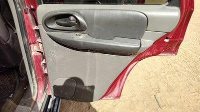 02-04 Trail Blazer Right Rear Inside Door Trim Panel Back Dark Pewter 922