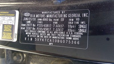2011-2013 Kia Sorento Power Steering Gear Rack And Pinion Oem 577000W100