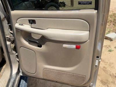 01 Suburban Passenger Right Rear Door Trim Panel With Switches Back Tan 52I