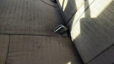 1989 F250 Pickup Driver Left Front Seat Belt Buckle Receiver Oem Gray