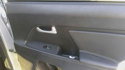 14-16 Sportage Passenger Right Rear Inside Door Trim Panel Only Back Black Wk