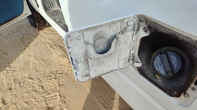 1985-2005 Gmc Safari Fuel Tank Door With Hinge Gas Lid Oem Filler White 15742926