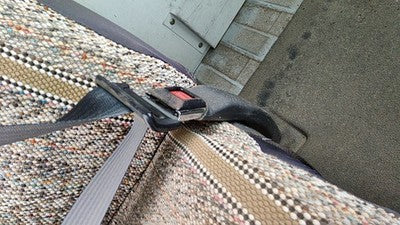 1996 Ford Van E250 Passenger Right Front Seat Belt Buckle Receiver Oem Gray