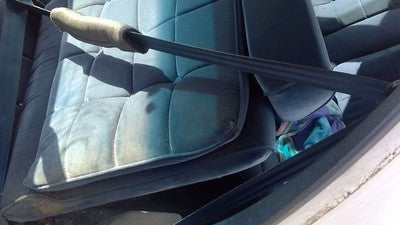 1986 Chevy Caprice Driver Left Front Seat Belt Retractor Oem Shoulder Blue