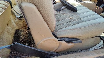 1985 Pontiac Sunbird Passenger Upper Right Side Seat Trim Panel Oem Tan
