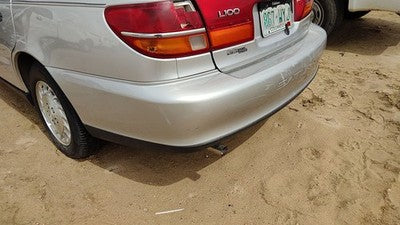 2000-2002 Saturn L100 Rear Bumper Cover Assembly Oem Back Silver 12U 90584254