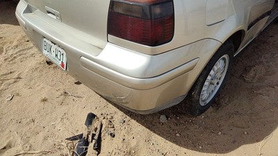 1999-2002 Vw Cabrio Convertible Rear Bumper Cover Assembly Oem Back Silver