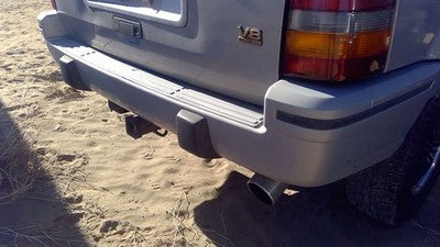 1993-1995 Jeep Grand Cherokee Rear Bumper Cover Assembly Oem Back Silver